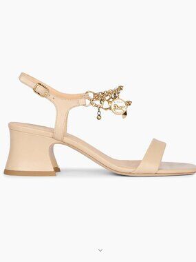 Brand NWT Chloe Charms Sandal - neutral, gorgeous, fun and elegant